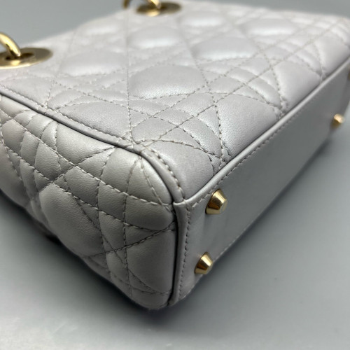 Dior Mini Lady Dior Calfskin Grey Dior Mini Lady Dior Calfskin Grey