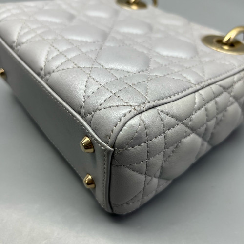 Dior Mini Lady Dior Calfskin Grey Dior Mini Lady Dior Calfskin Grey