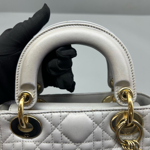 Dior Mini Lady Dior Calfskin Grey Dior Mini Lady Dior Calfskin Grey