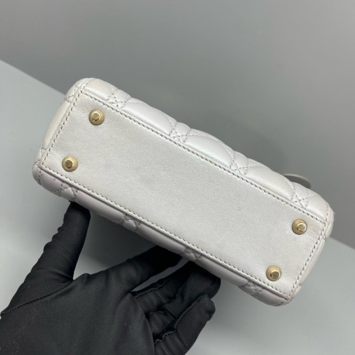 Dior Mini Lady Dior Calfskin Grey Dior Mini Lady Dior Calfskin Grey