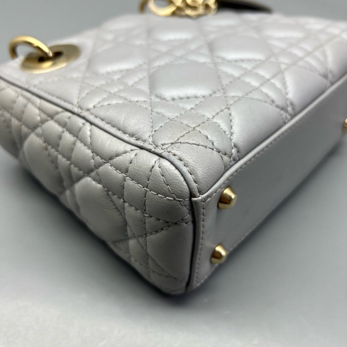 Dior Mini Lady Dior Calfskin Grey Dior Mini Lady Dior Calfskin Grey