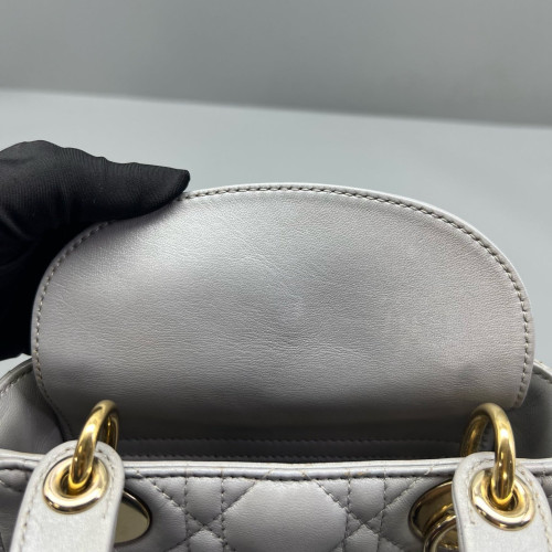 Dior Mini Lady Dior Calfskin Grey Dior Mini Lady Dior Calfskin Grey