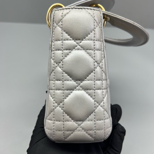 Dior Mini Lady Dior Calfskin Grey Dior Mini Lady Dior Calfskin Grey