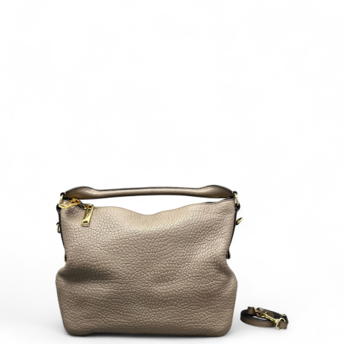Burberry Hobo Grained Calfskin Grey