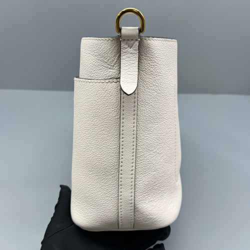 Louis Vuitton Lock And Walk Bucket Calfskin White