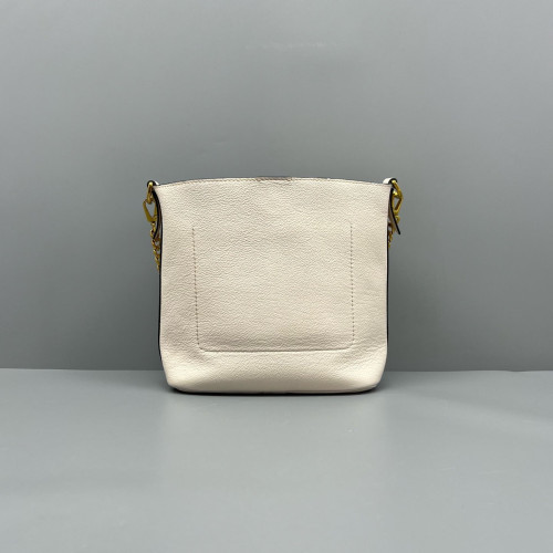Louis Vuitton Lock And Walk Bucket Calfskin White