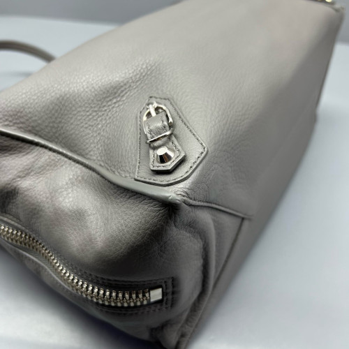 Balenciaga Tote Bag Grained Calfskin Grey