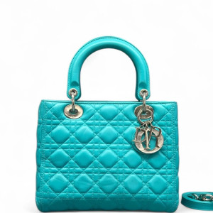 Dior Medium Lady Dior Calfskin Teal