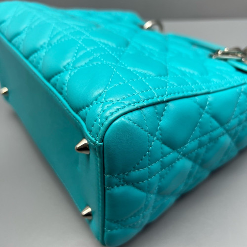 Dior Medium Lady Dior Calfskin Teal