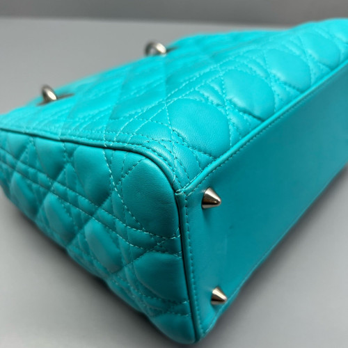 Dior Medium Lady Dior Calfskin Teal