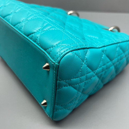 Dior Medium Lady Dior Calfskin Teal
