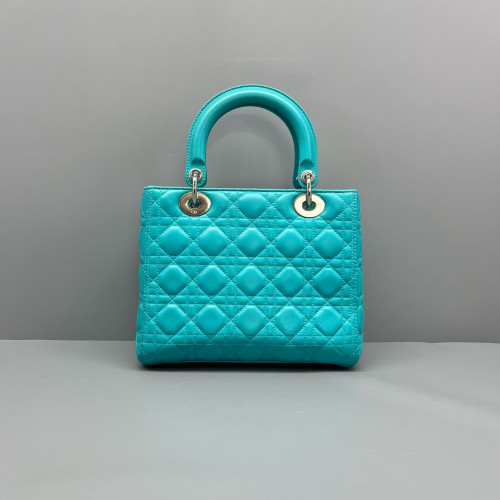 Dior Medium Lady Dior Calfskin Teal