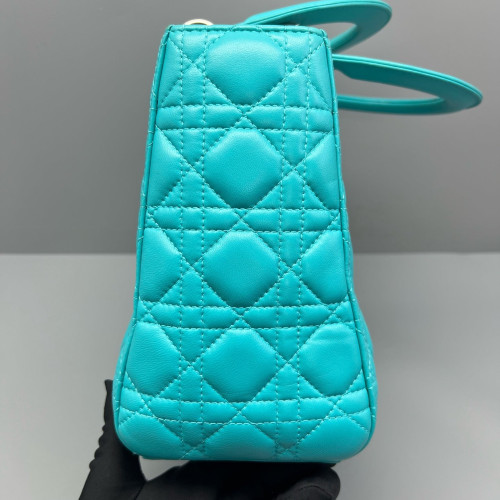 Dior Medium Lady Dior Calfskin Teal