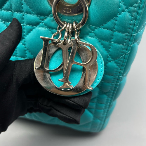 Dior Medium Lady Dior Calfskin Teal