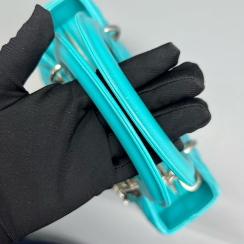 Dior Medium Lady Dior Calfskin Teal