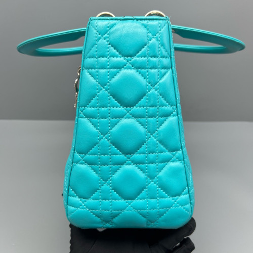 Dior Medium Lady Dior Calfskin Teal
