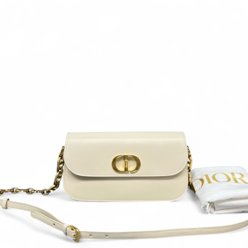 Dior Shoulder Bag Calfskin White Dior Shoulder Bag Calfskin White