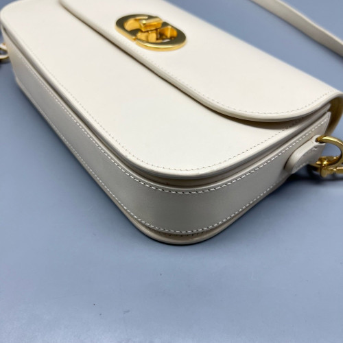 Dior Shoulder Bag Calfskin White Dior Shoulder Bag Calfskin White