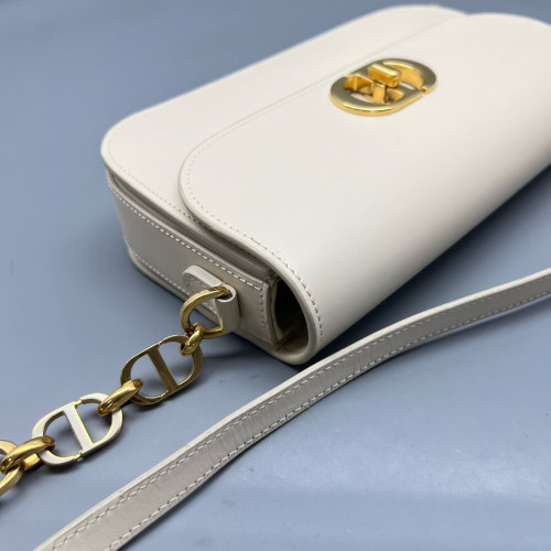 Dior Shoulder Bag Calfskin White Dior Shoulder Bag Calfskin White