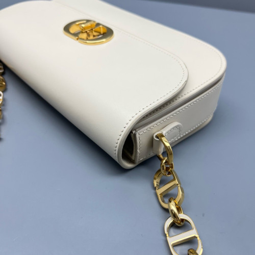 Dior Shoulder Bag Calfskin White Dior Shoulder Bag Calfskin White