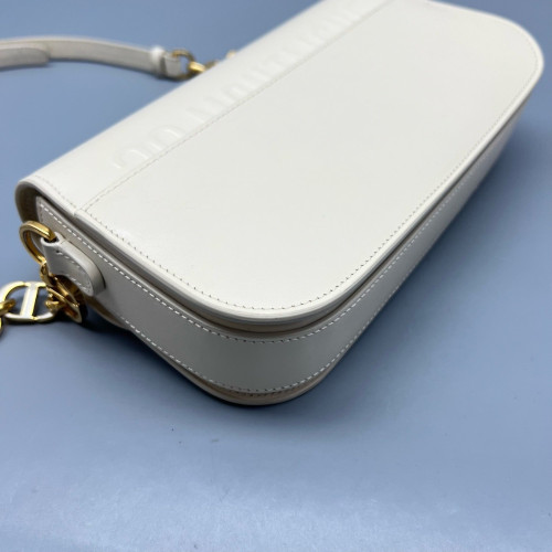 Dior Shoulder Bag Calfskin White Dior Shoulder Bag Calfskin White