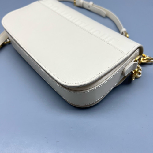 Dior Shoulder Bag Calfskin White Dior Shoulder Bag Calfskin White