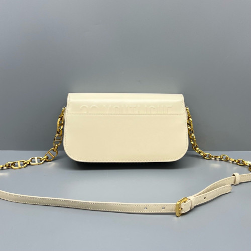 Dior Shoulder Bag Calfskin White Dior Shoulder Bag Calfskin White