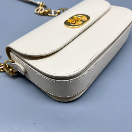 Dior Shoulder Bag Calfskin White Dior Shoulder Bag Calfskin White