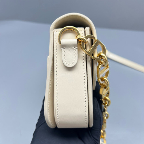 Dior Shoulder Bag Calfskin White Dior Shoulder Bag Calfskin White