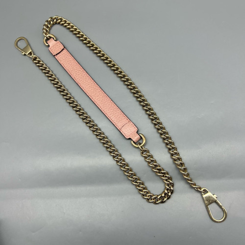 Gucci Small Interlocking G Top Handle Shoulder Bag Grained Calfskin Pink