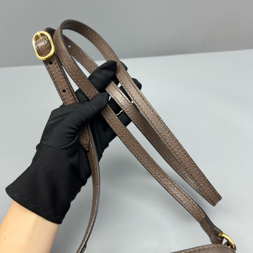 Gucci Mini Ophidia Bucket Bag GG Supreme Monogram Beige Ebony Brown