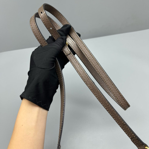 Gucci Mini Ophidia Bucket Bag GG Supreme Monogram Beige Ebony Brown