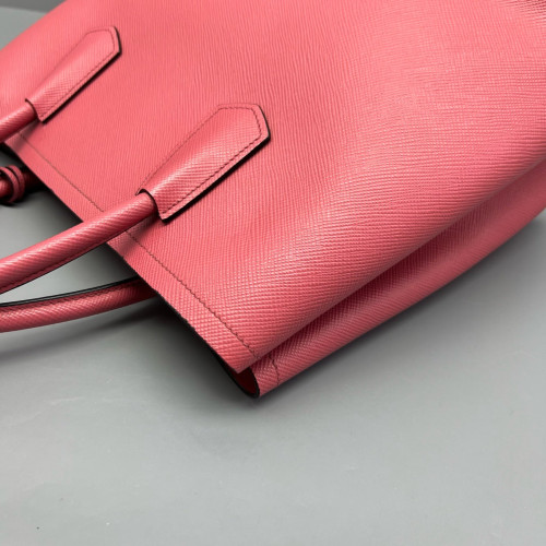 Prada Medium Double Bag Saffiano Calfskin Fuchsia