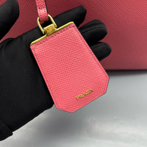 Prada Medium Double Bag Saffiano Calfskin Fuchsia