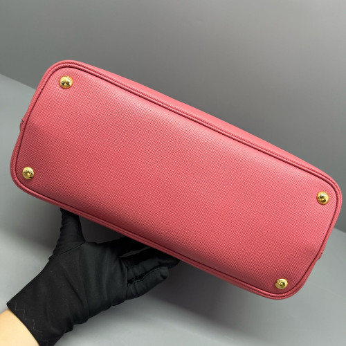Prada Medium Double Bag Saffiano Calfskin Fuchsia