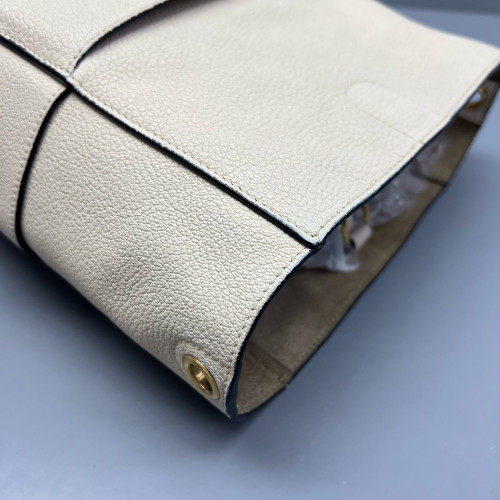 Celine Sangle Small Bucket Bag Calfskin White