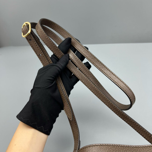 Gucci Web Mini Ophidia Bucket Bag GG Supreme Monogram Beige Ebony Brown Beige