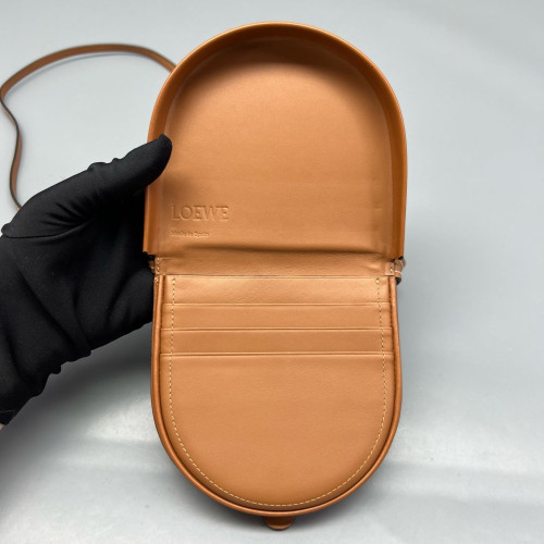 Loewe Saddle Bag Calfskin Tan