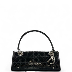 Dior Handbag Patent Calfskin Black