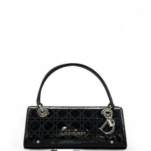 Dior Handbag Patent Calfskin Black