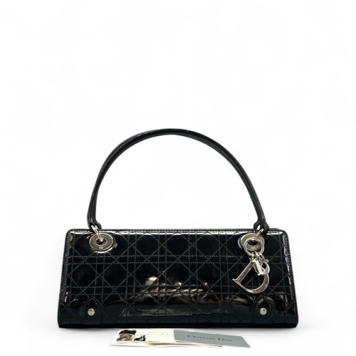 Dior Handbag Patent Calfskin Black