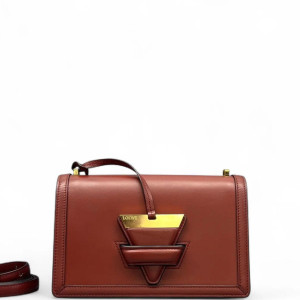 Loewe Medium Barcelona Shoulder Calfskin Brick Red