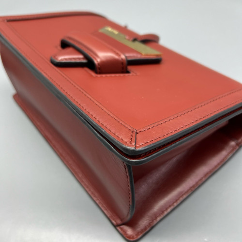 Loewe Medium Barcelona Shoulder Calfskin Brick Red