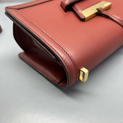 Loewe Medium Barcelona Shoulder Calfskin Brick Red