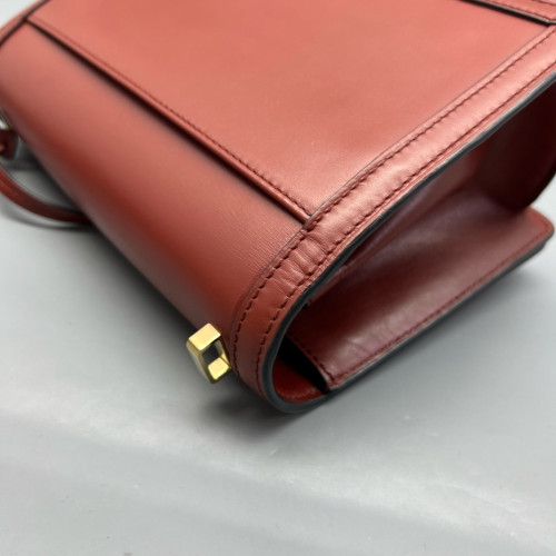 Loewe Medium Barcelona Shoulder Calfskin Brick Red