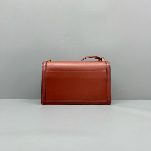 Loewe Medium Barcelona Shoulder Calfskin Brick Red