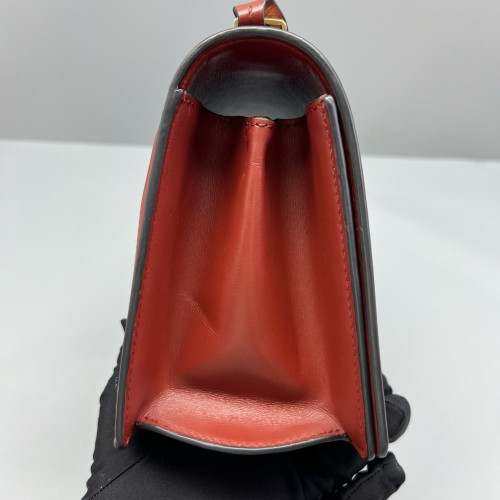 Loewe Medium Barcelona Shoulder Calfskin Brick Red