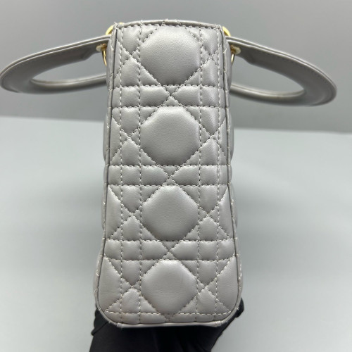 Dior Small Lady Dior Lambskin Grey Dior Small Lady Dior Lambskin Grey