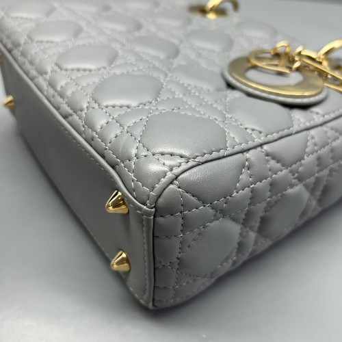 Dior Small Lady Dior Lambskin Grey Dior Small Lady Dior Lambskin Grey