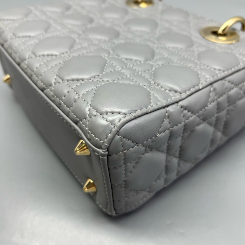 Dior Small Lady Dior Lambskin Grey Dior Small Lady Dior Lambskin Grey